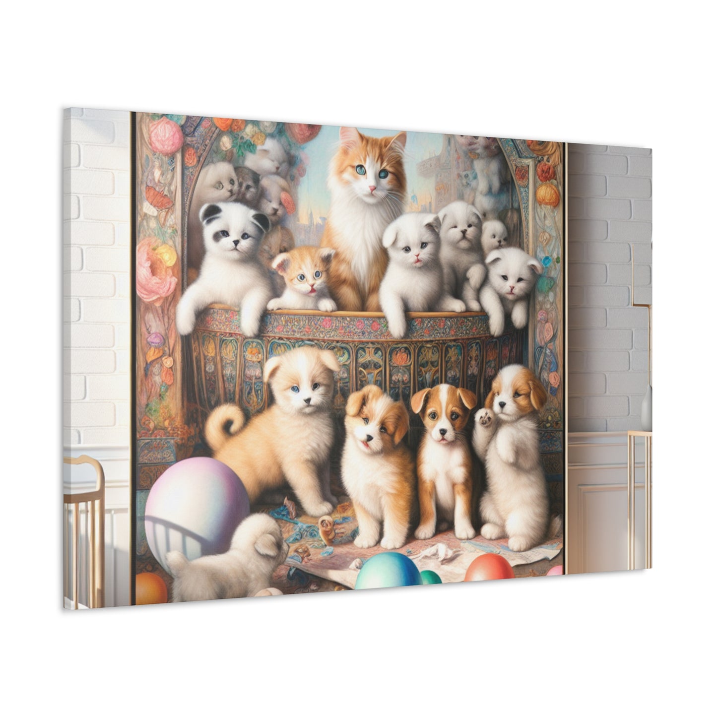 "Pawsome Pounce Parade" - Canvas