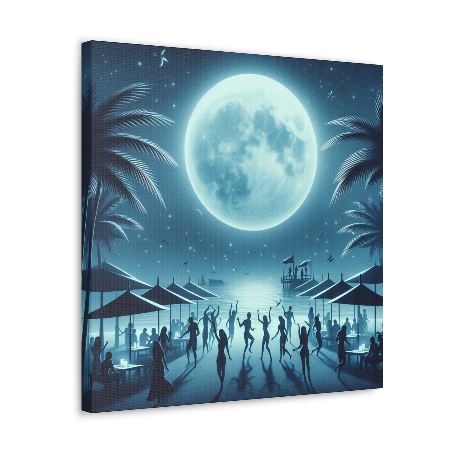 "Luminous Nocturnal Celebration" - Canvas