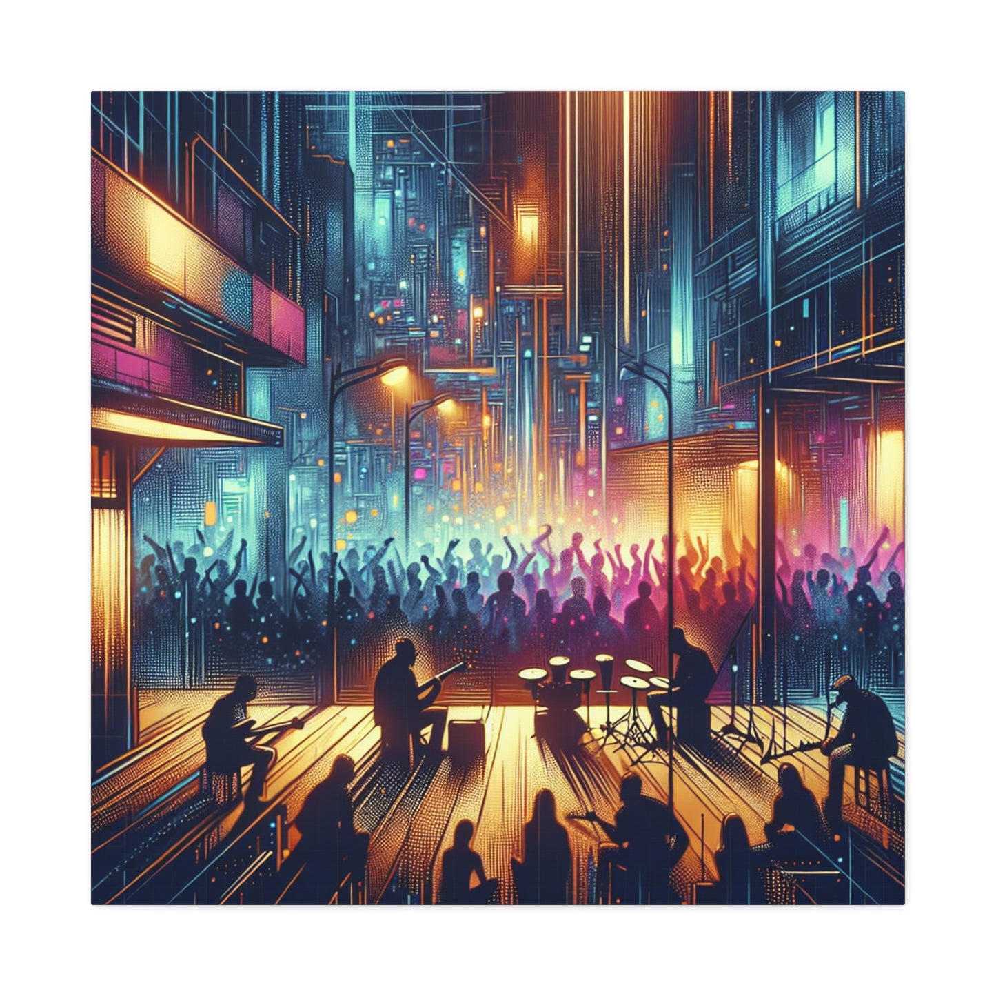 Resonating Rhythmic Revelry - Canvas