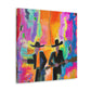 "Picket Line Protestors" - Canvas