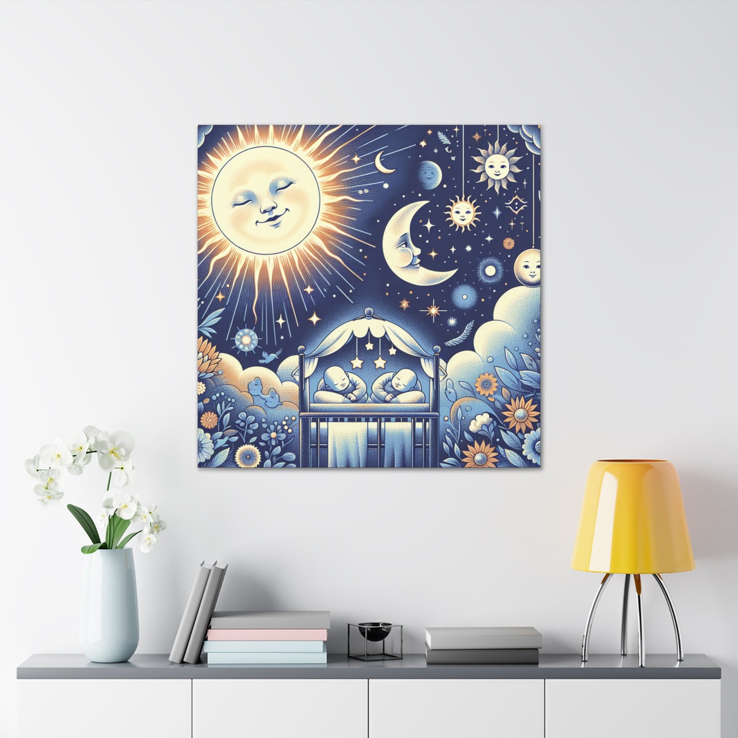 "Radiant Celestial Grins" - Canvas