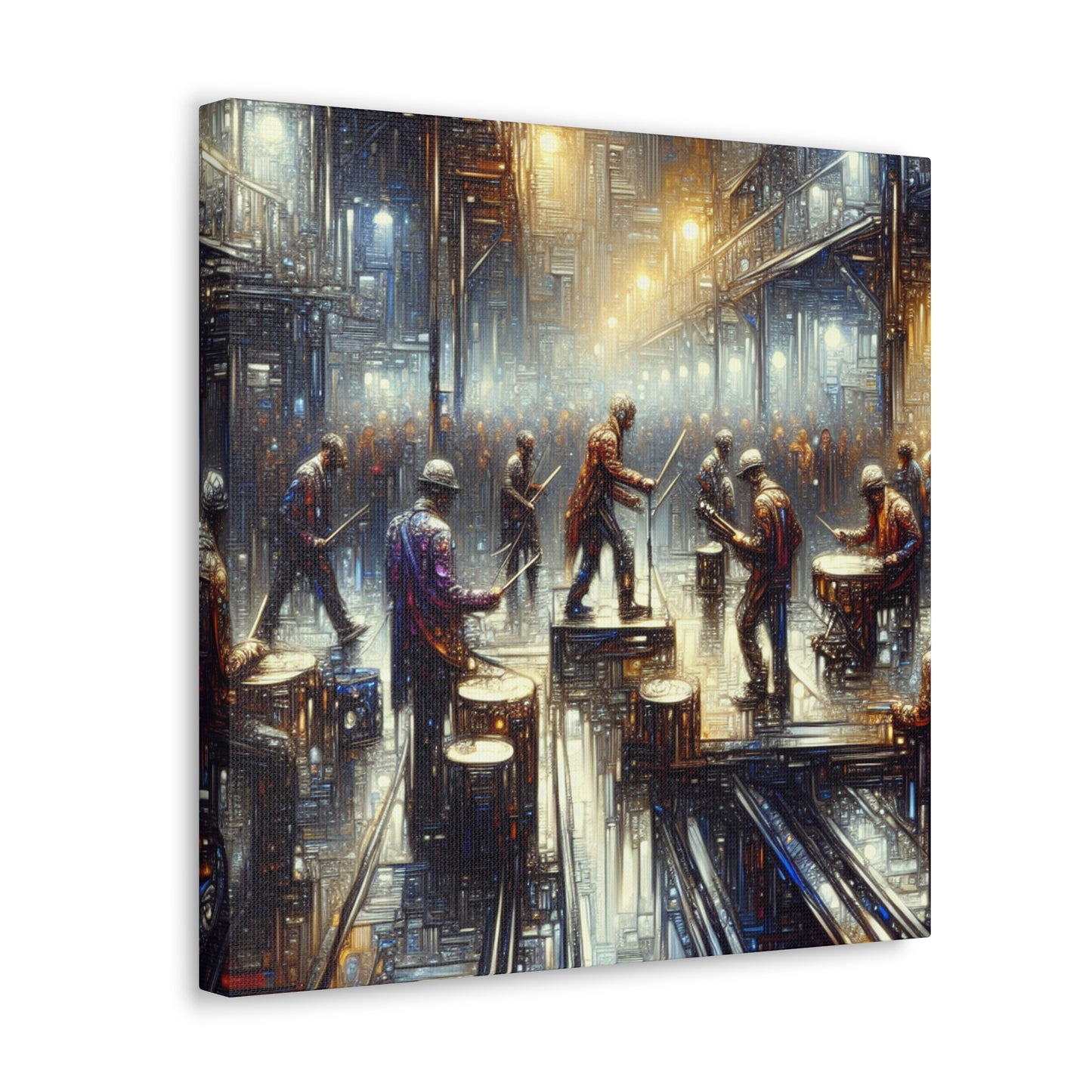 Vivid Urban Rhythms - Canvas