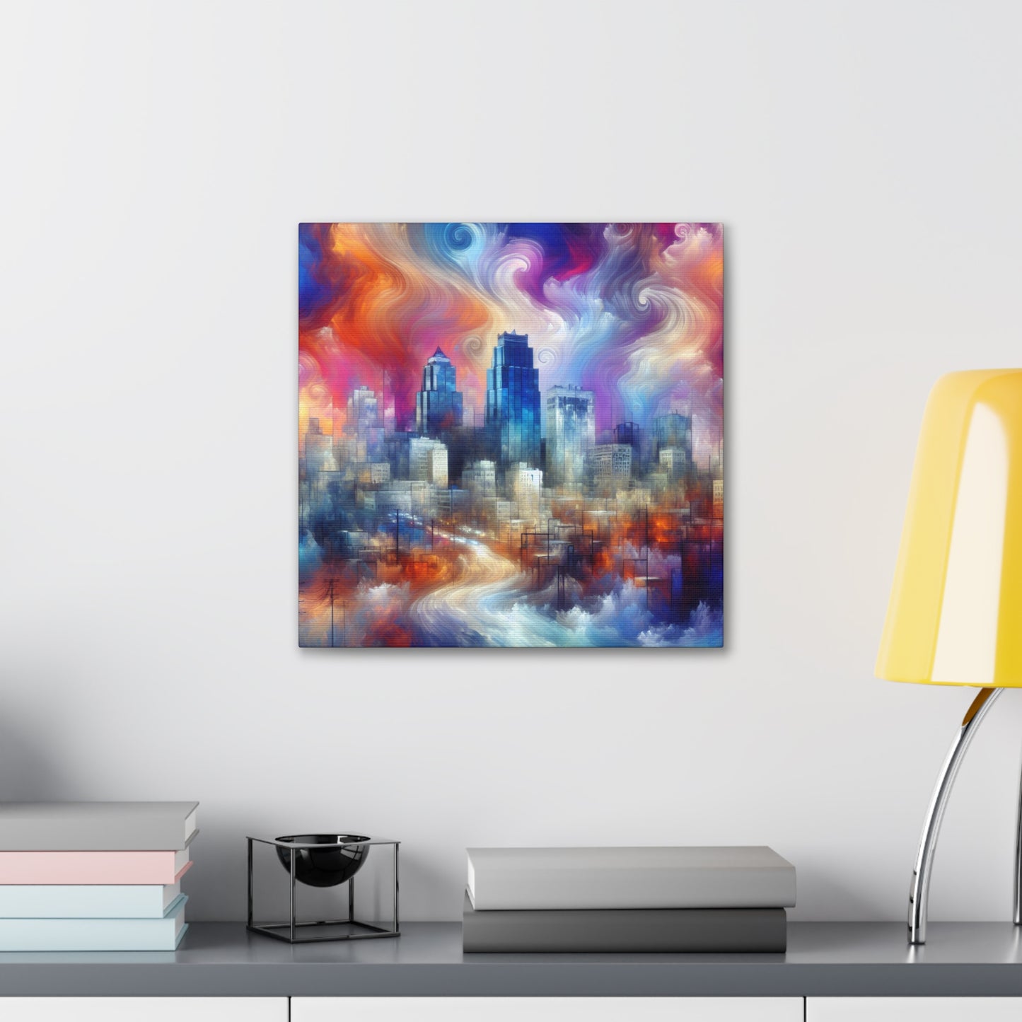 "Urban Symphony Unveiled" - Canvas