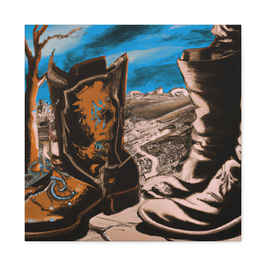 "Boots of Bygone Days" - Canvas