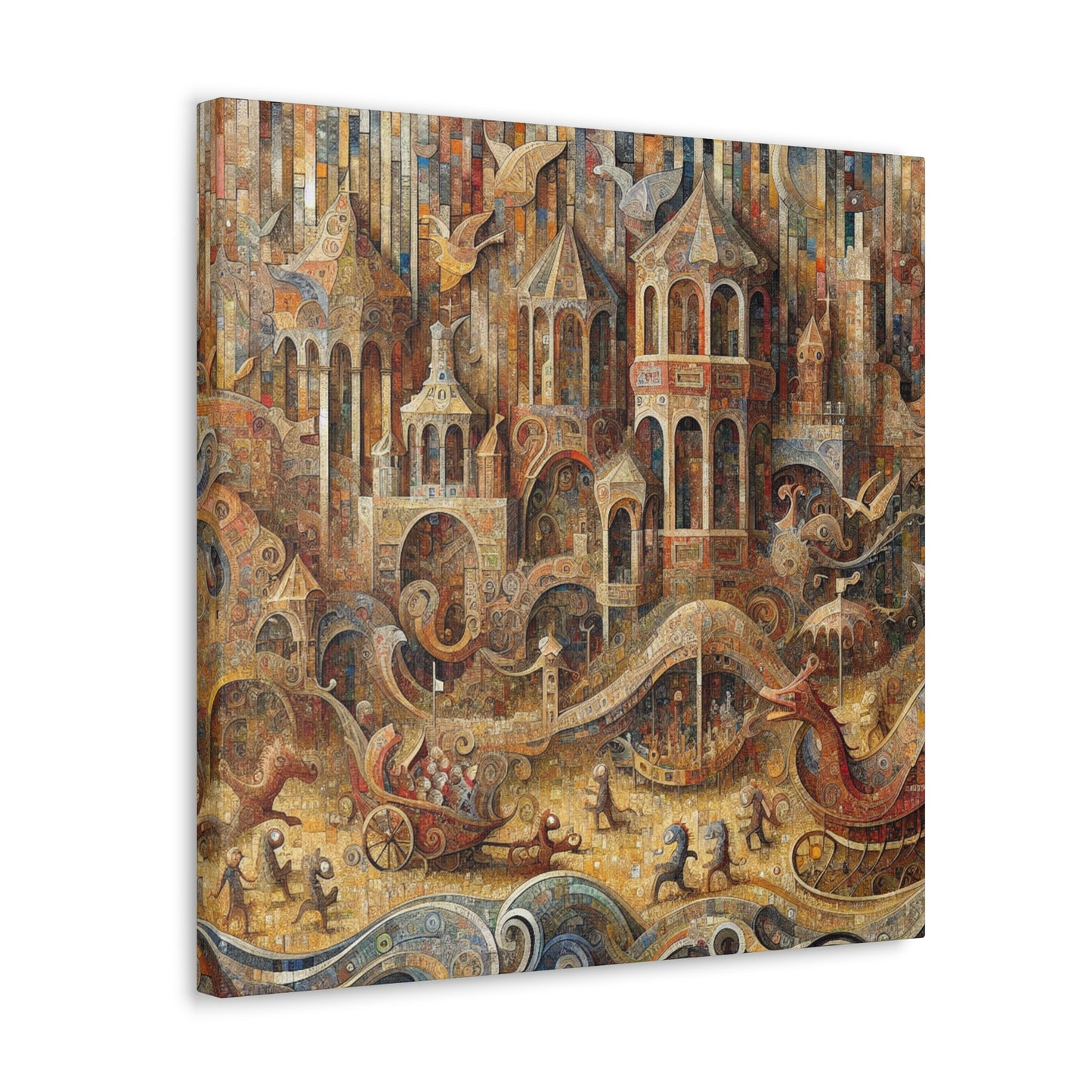 Whimsical Fire Breathers - Canvas