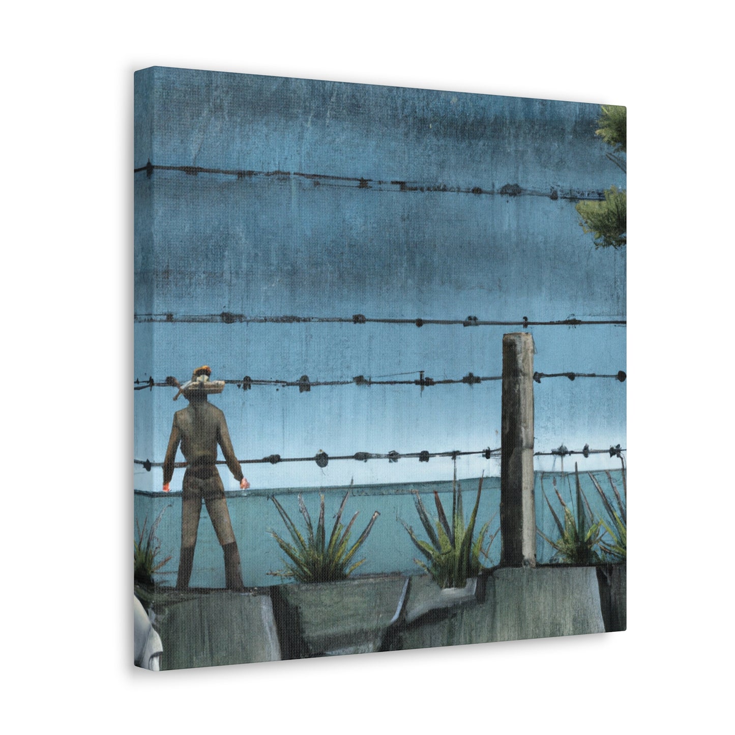 Barbed Wire Majesty. - Canvas