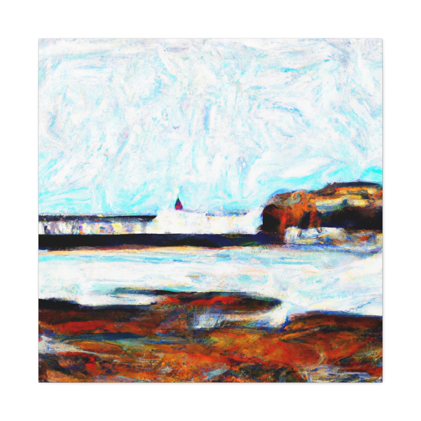 Seawall Expressionism Magic - Canvas