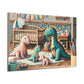 Whimsical Prehistoric Splendor - Canvas