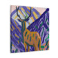 Fawn in Fauvist Hues - Canvas