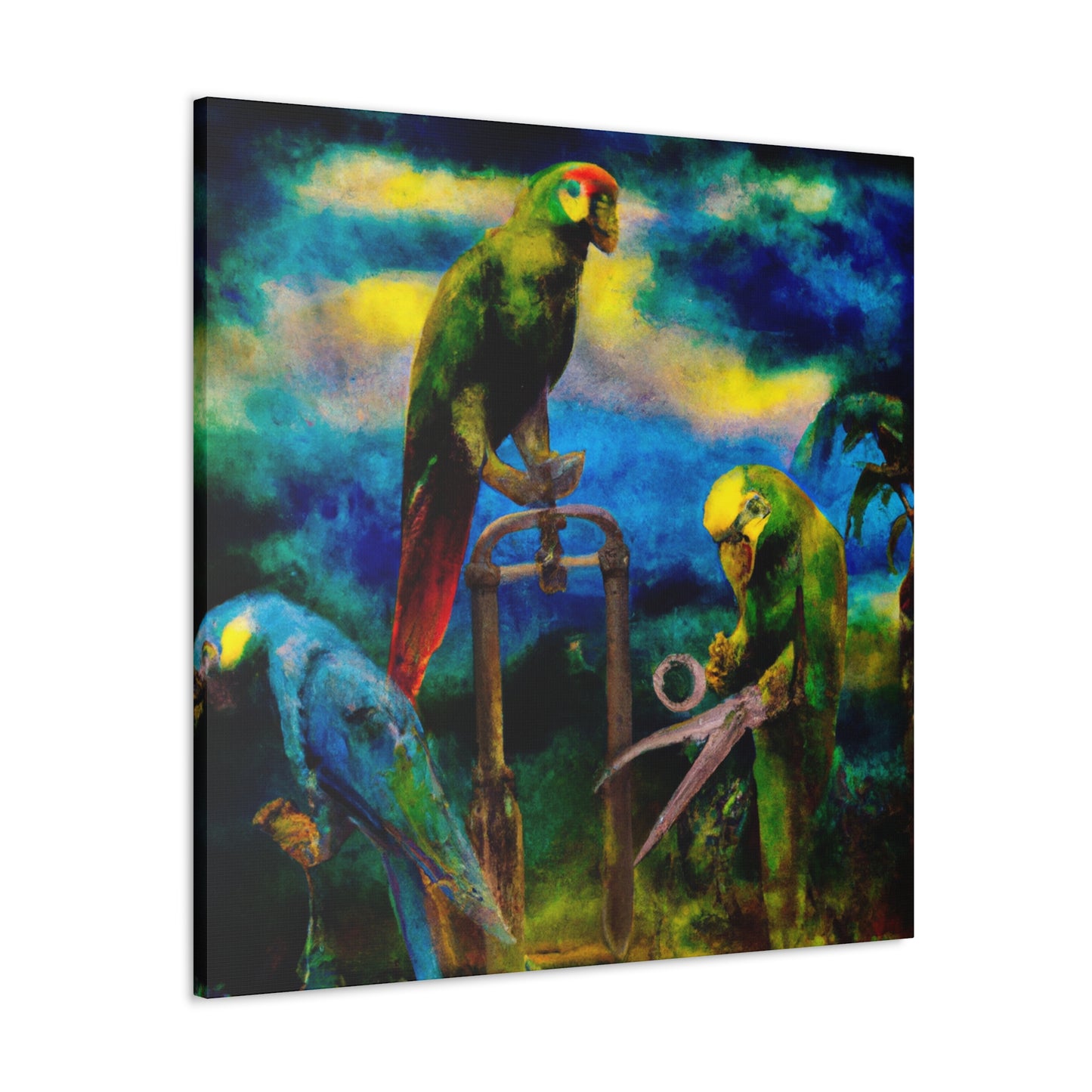 Amazon Parrot Dreams. - Canvas