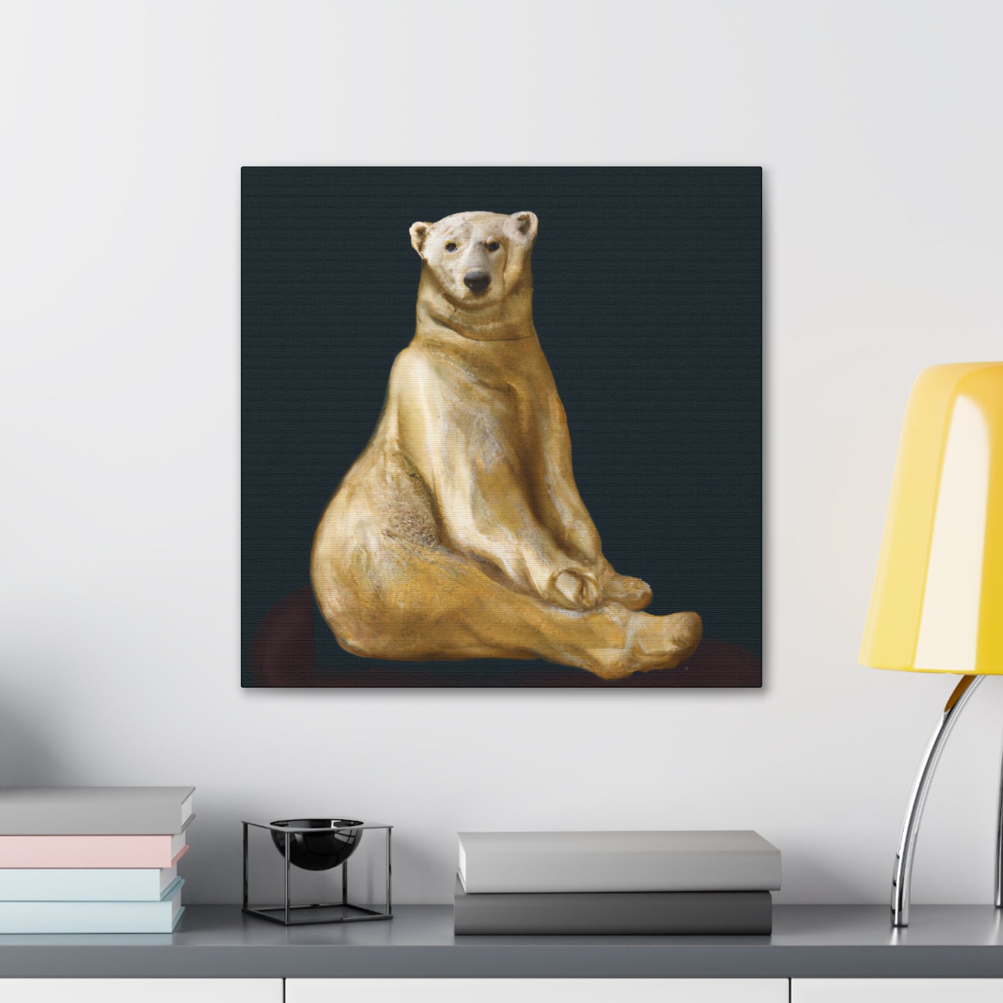 Polar Bear Majesty Unveiled - Canvas