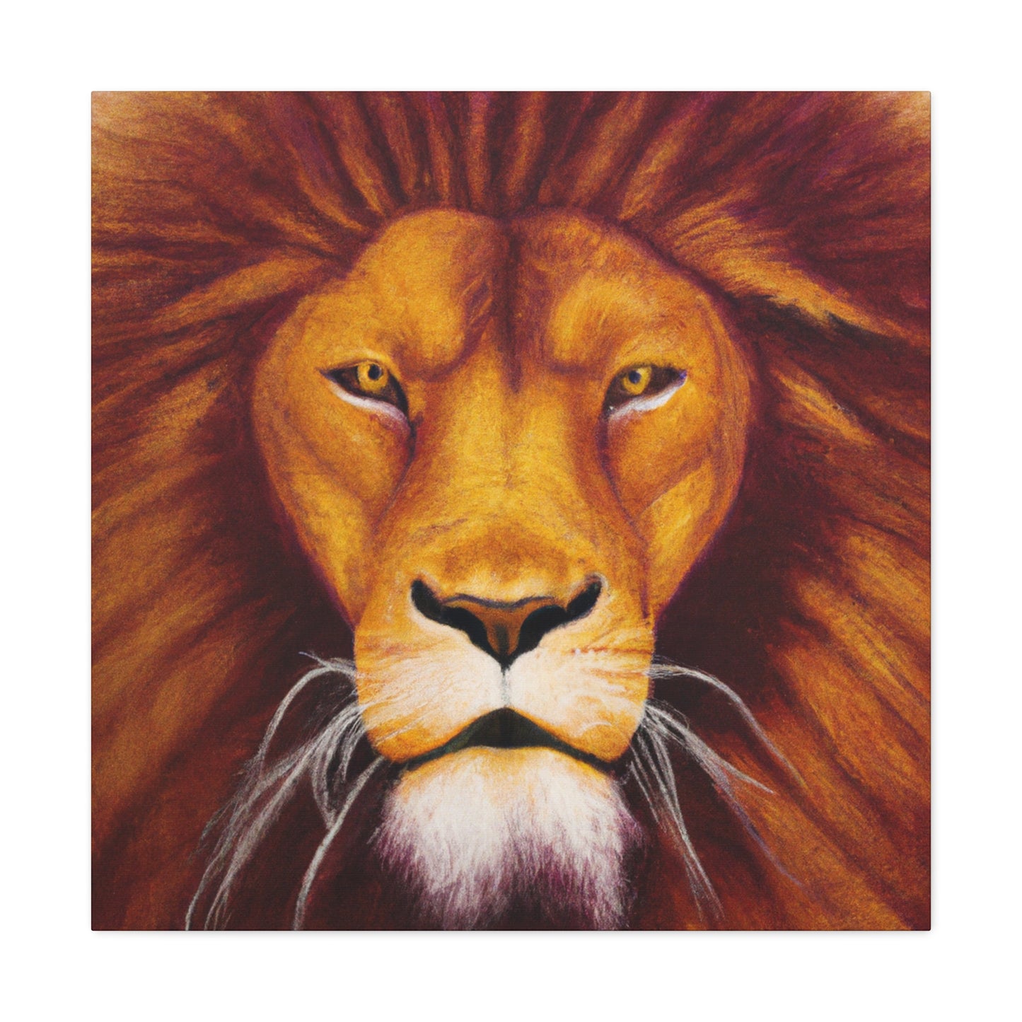 Lion in Hyperrealism - Canvas