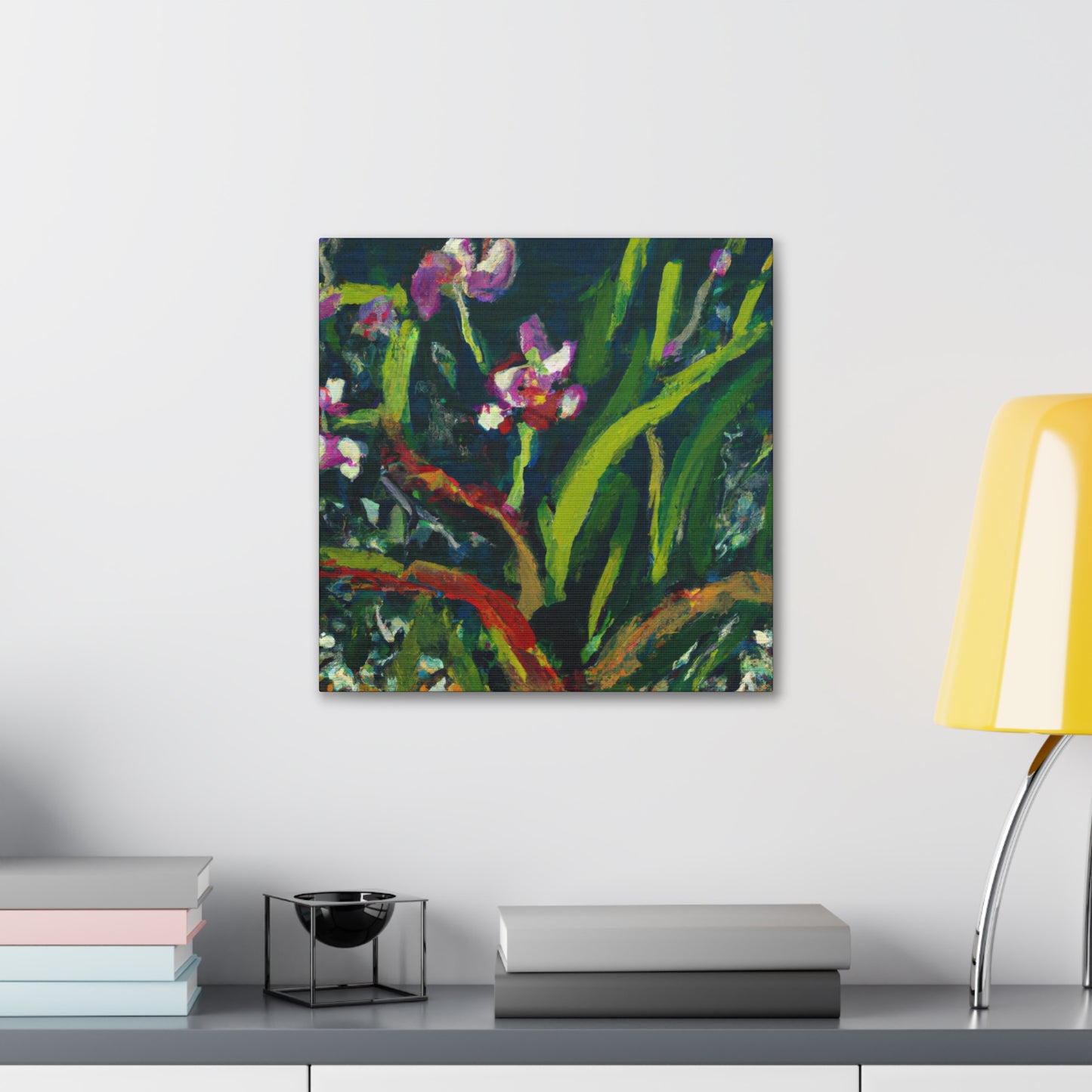 "Orchid in Moonlight Glow" - Canvas