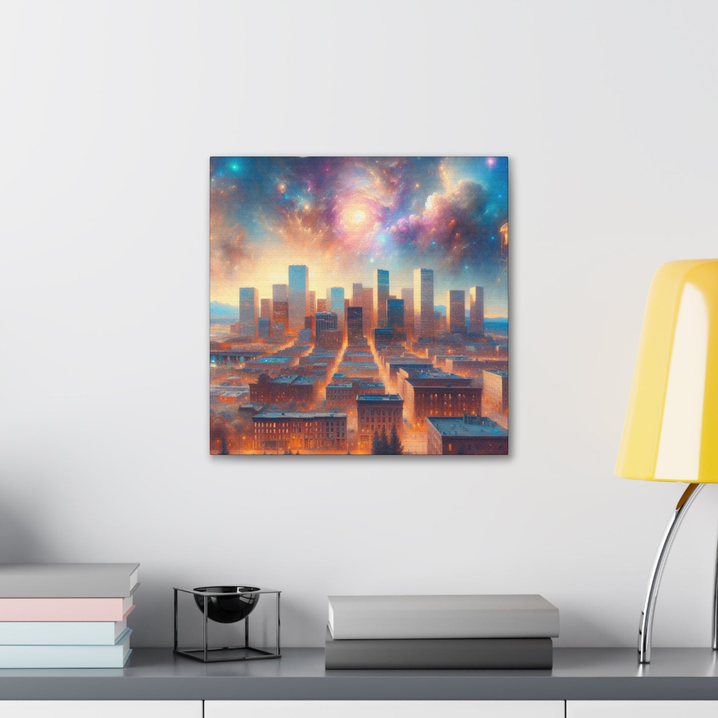 "Vibrant Urban Serenity" - Canvas