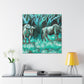 Wildebeest in Impressionism - Canvas