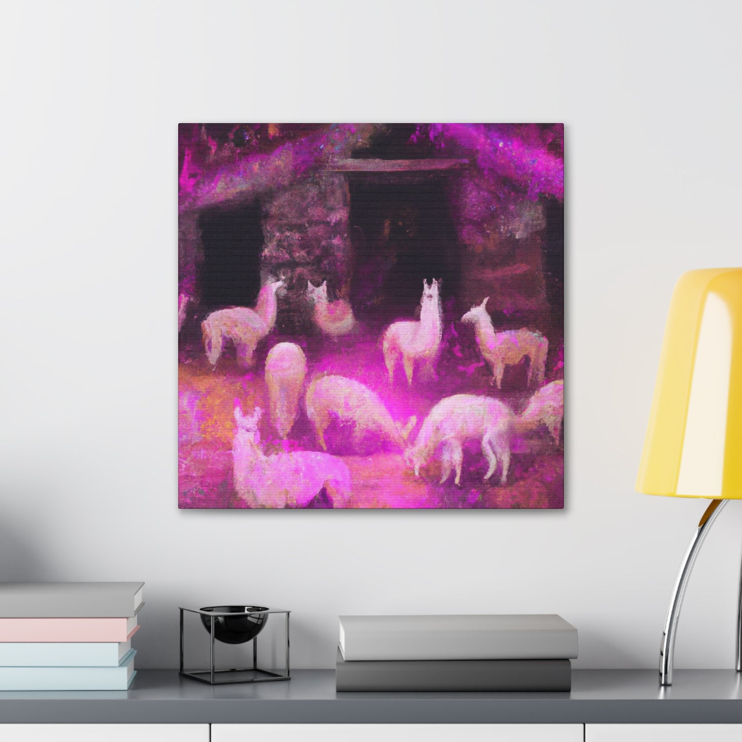 Llama in Renaissance Glory - Canvas