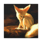 Fennec Fox Impressionism - Canvas