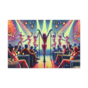 "Vibrant Cabaret Nights" - Canvas