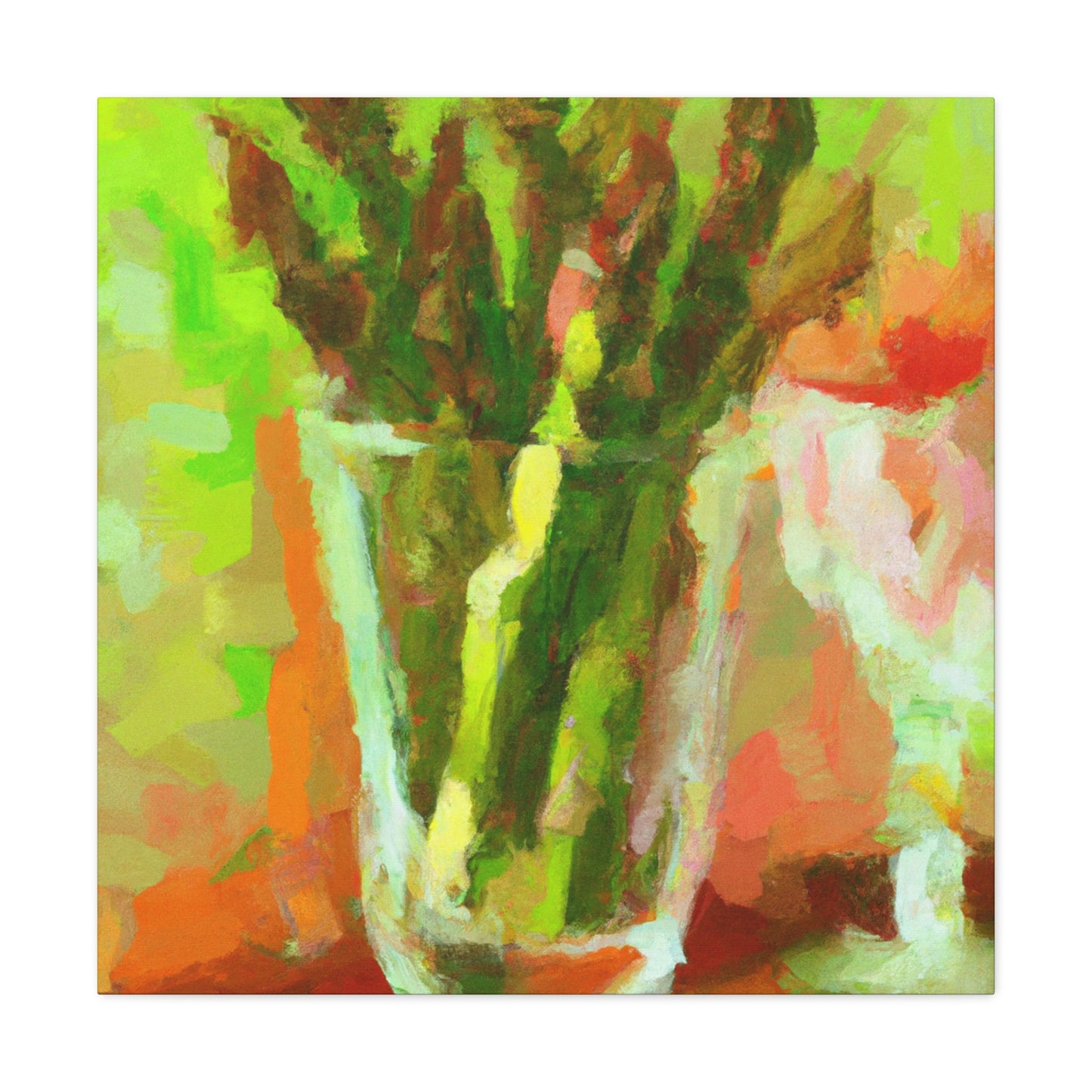 "Asparagus Impressionist Dream" - Canvas