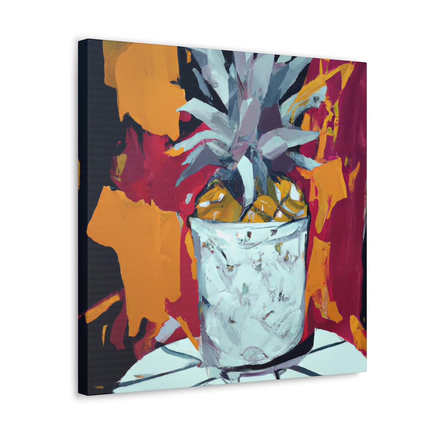 "Pineapple Painted Paradise" - Canvas