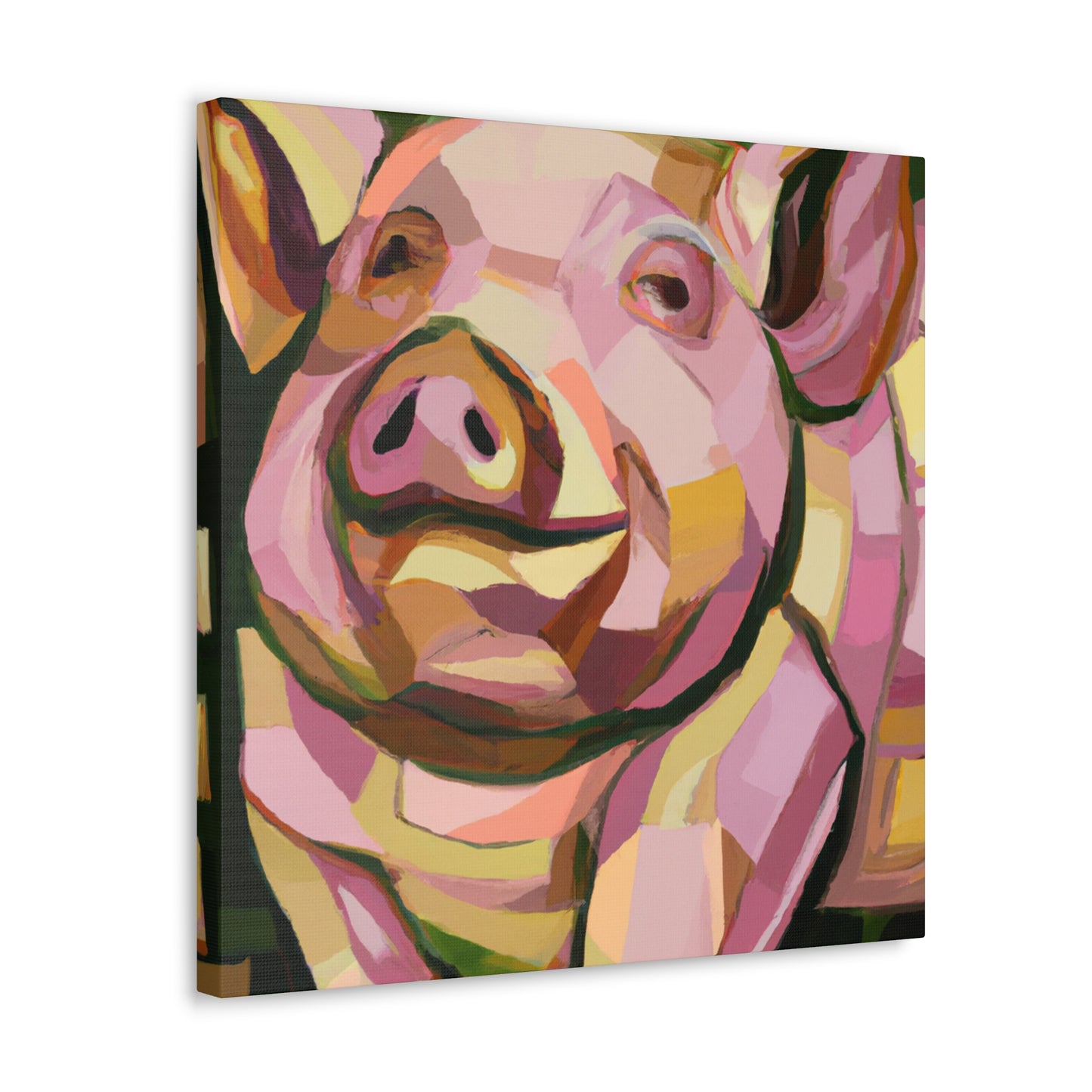 "Pot Belly Pig Deco" - Canvas