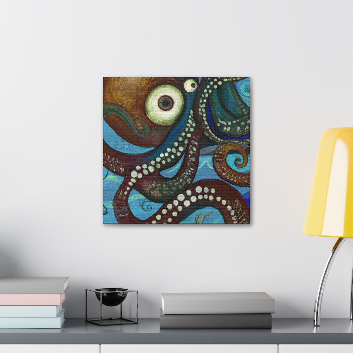 Octopus in The Sea - Canvas