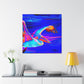 Pelican Gliding Sunrise - Canvas