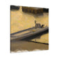 "Pontoon Boat Reflection" - Canvas