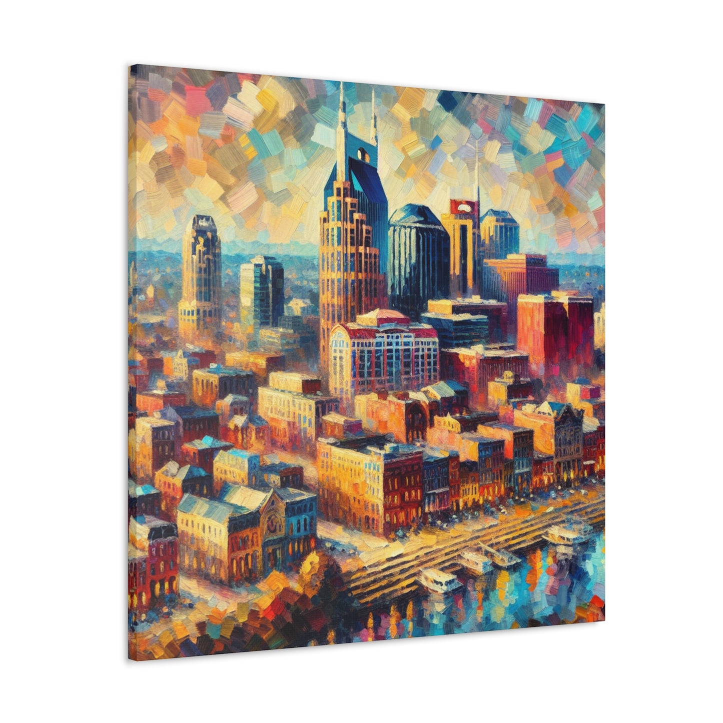 Golden Hues of Nashville - Canvas