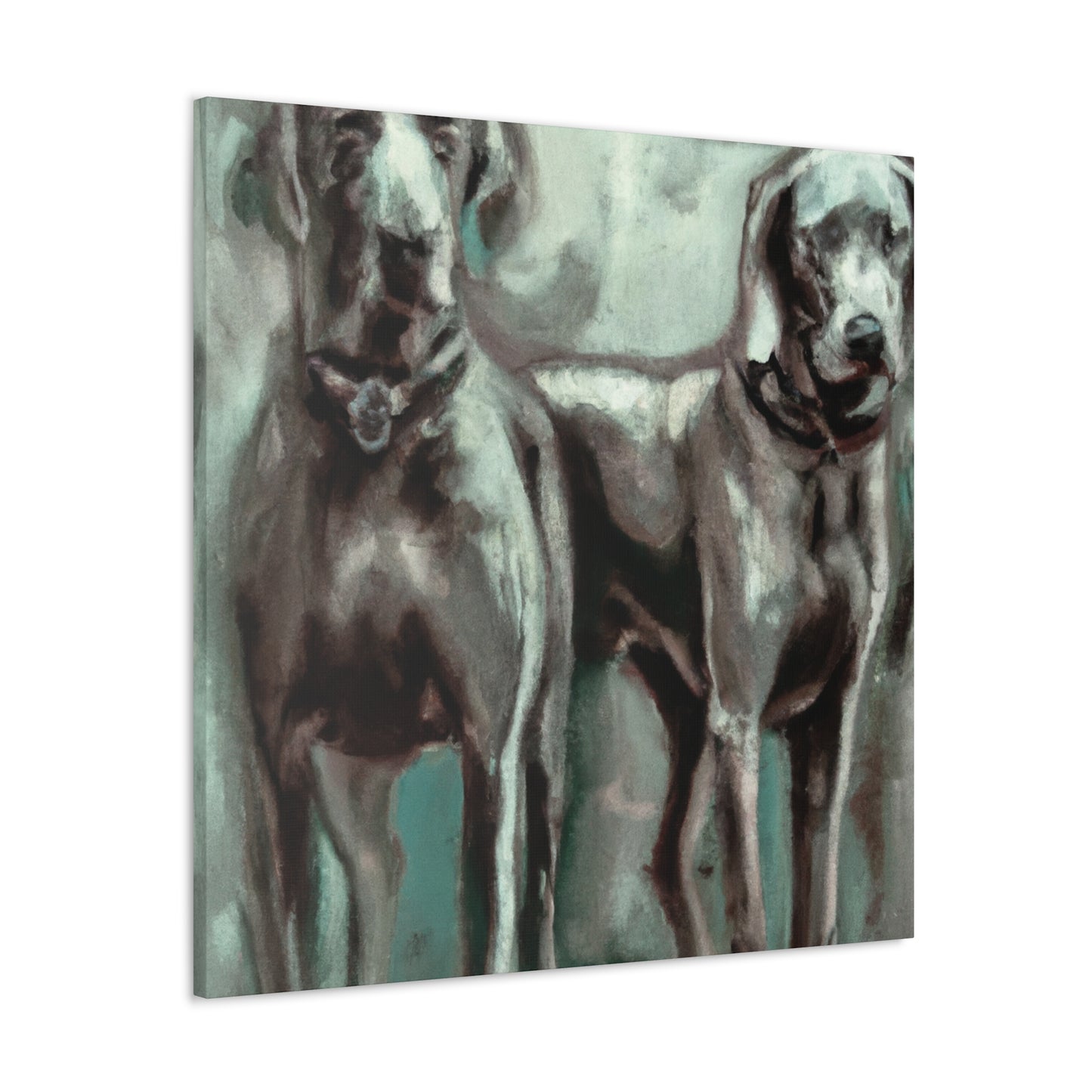 "Weimaraner in Expressionism" - Canvas