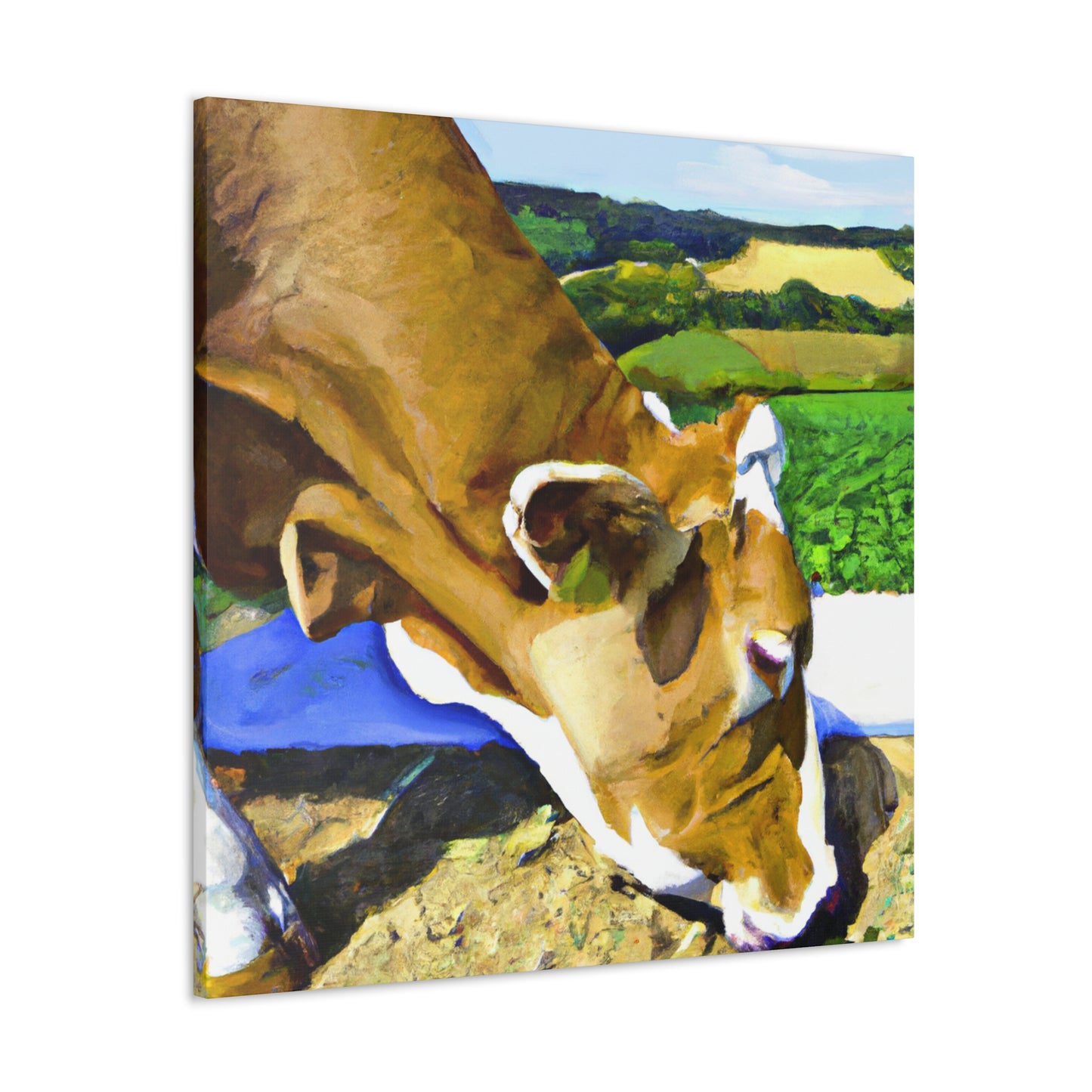 "Jersey Cow in Perspective" - Canvas