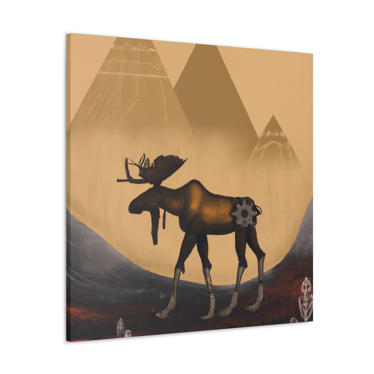 Moose on the Move - Canvas