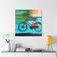 "Cycling the Unending Road" - Canvas