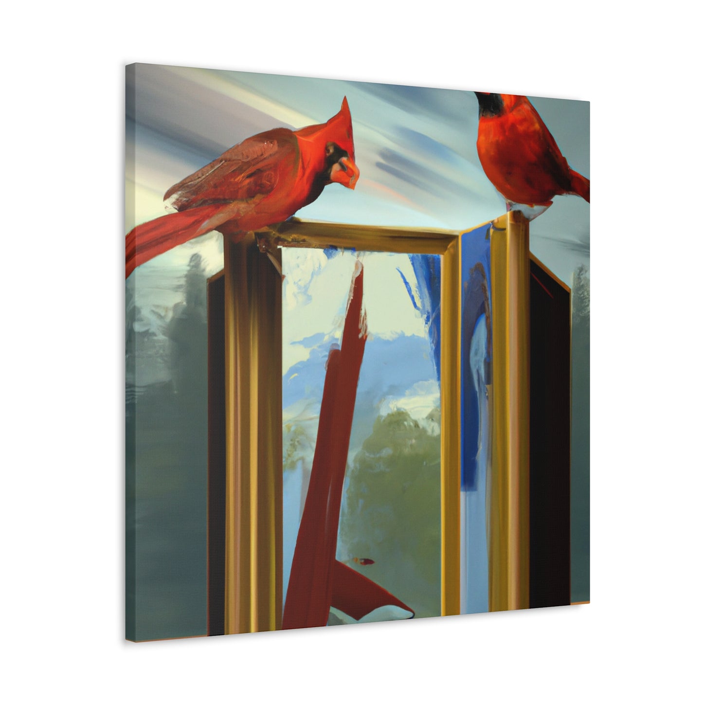 Cardinals in Dreamscape - Canvas