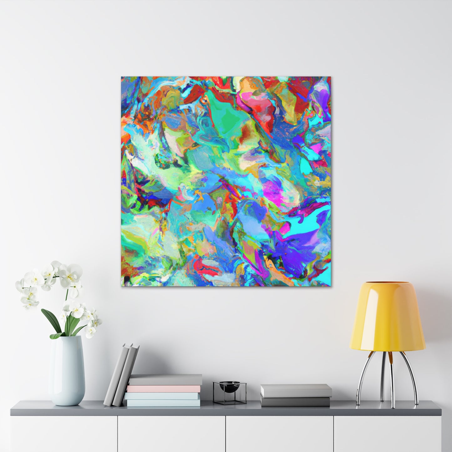 "Timeless Radiance Ablaze" - Canvas