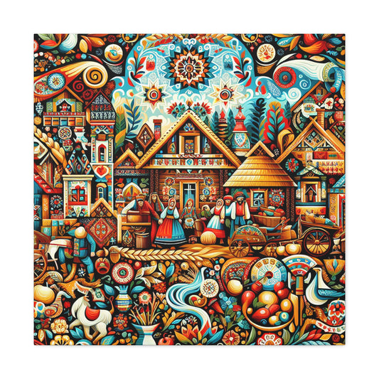 Whimsical Tapestry of Time - Canvas