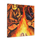 Campfire by Candlelight - Canvas