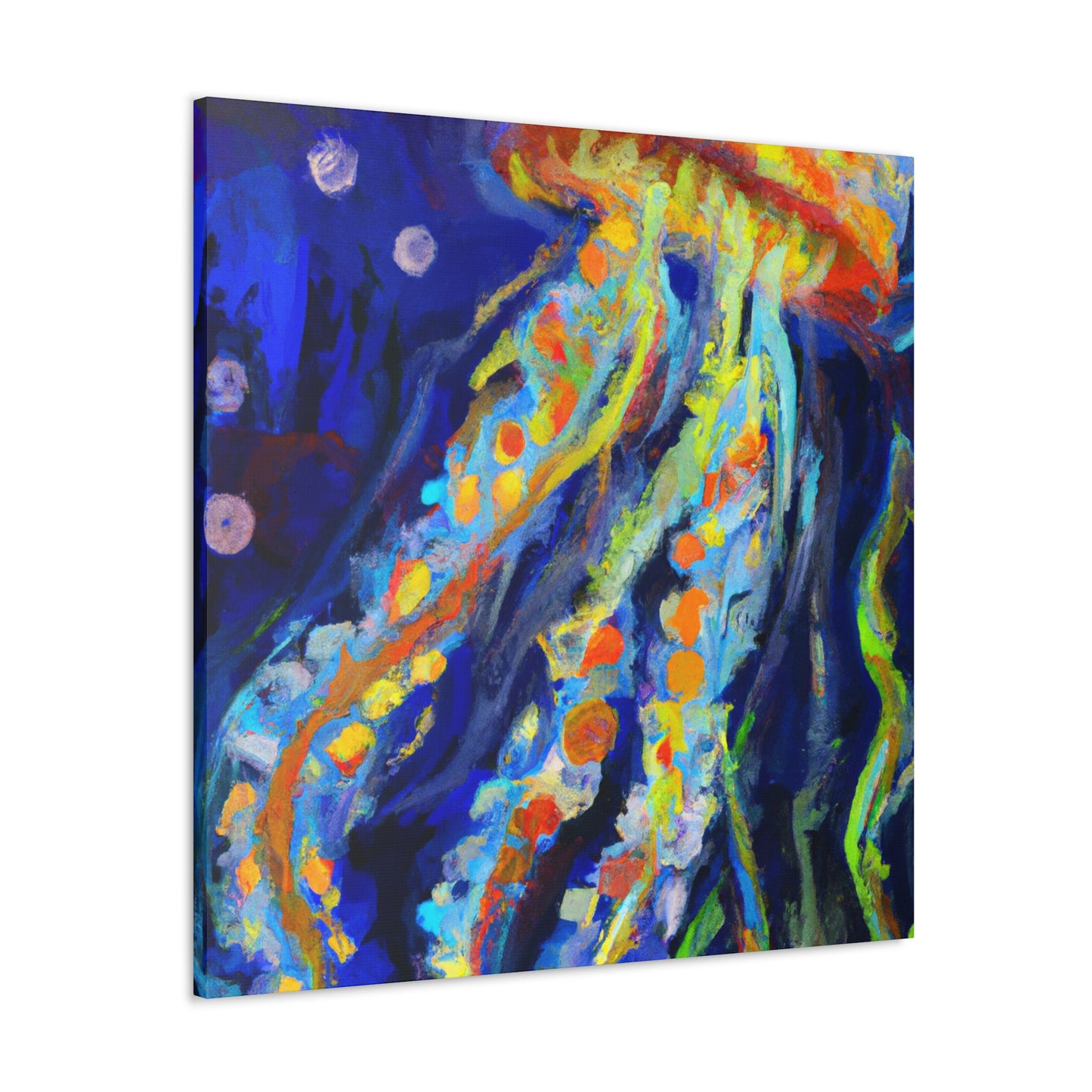 Jellyfish Under Moonlight - Canvas