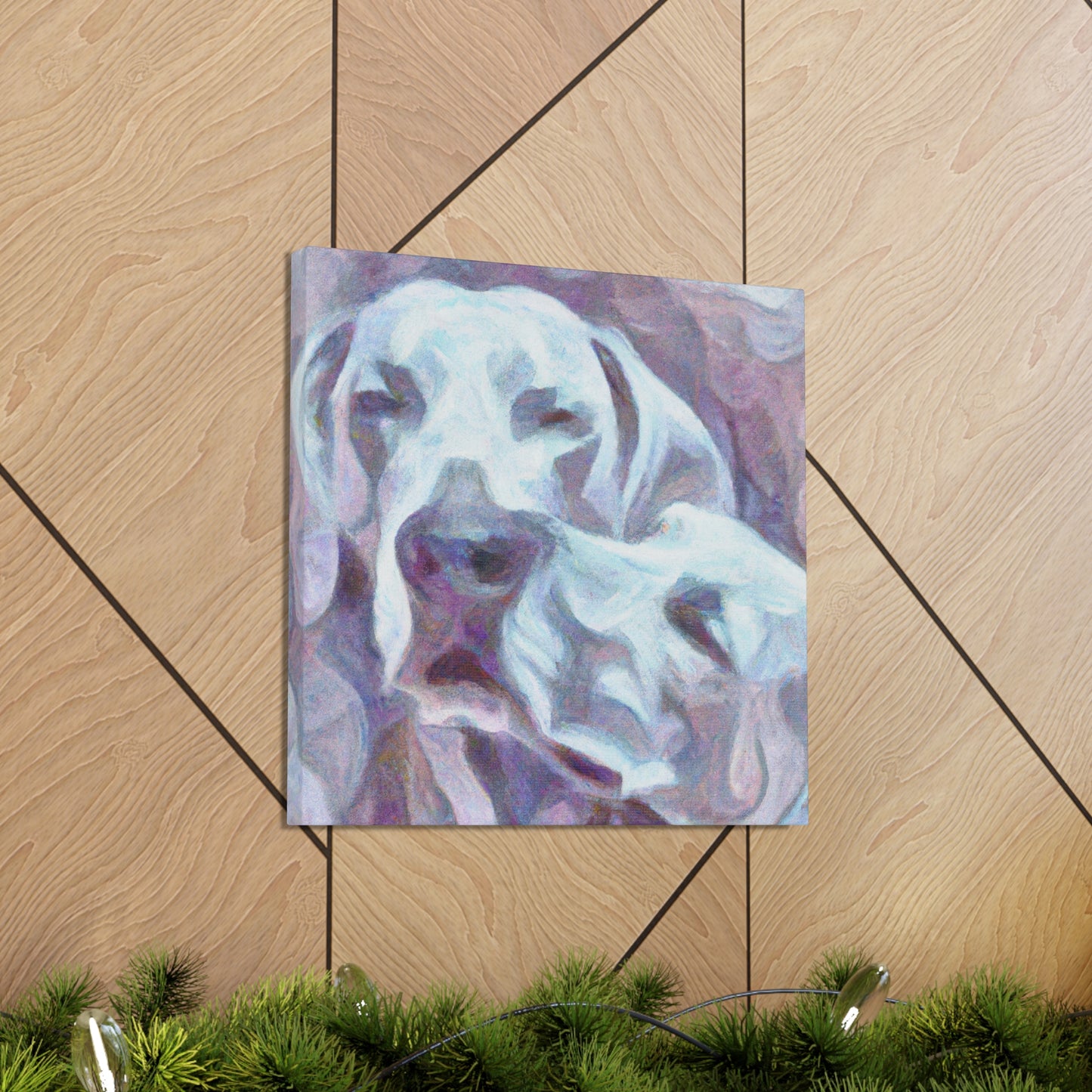 "Weimaraner In Impressionism" - Canvas