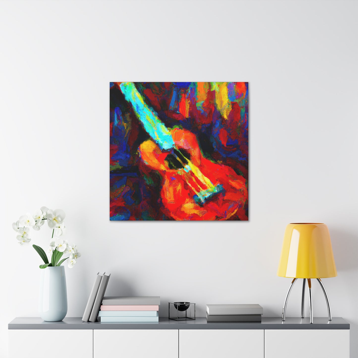 "Ukelele at Sunrise" - Canvas