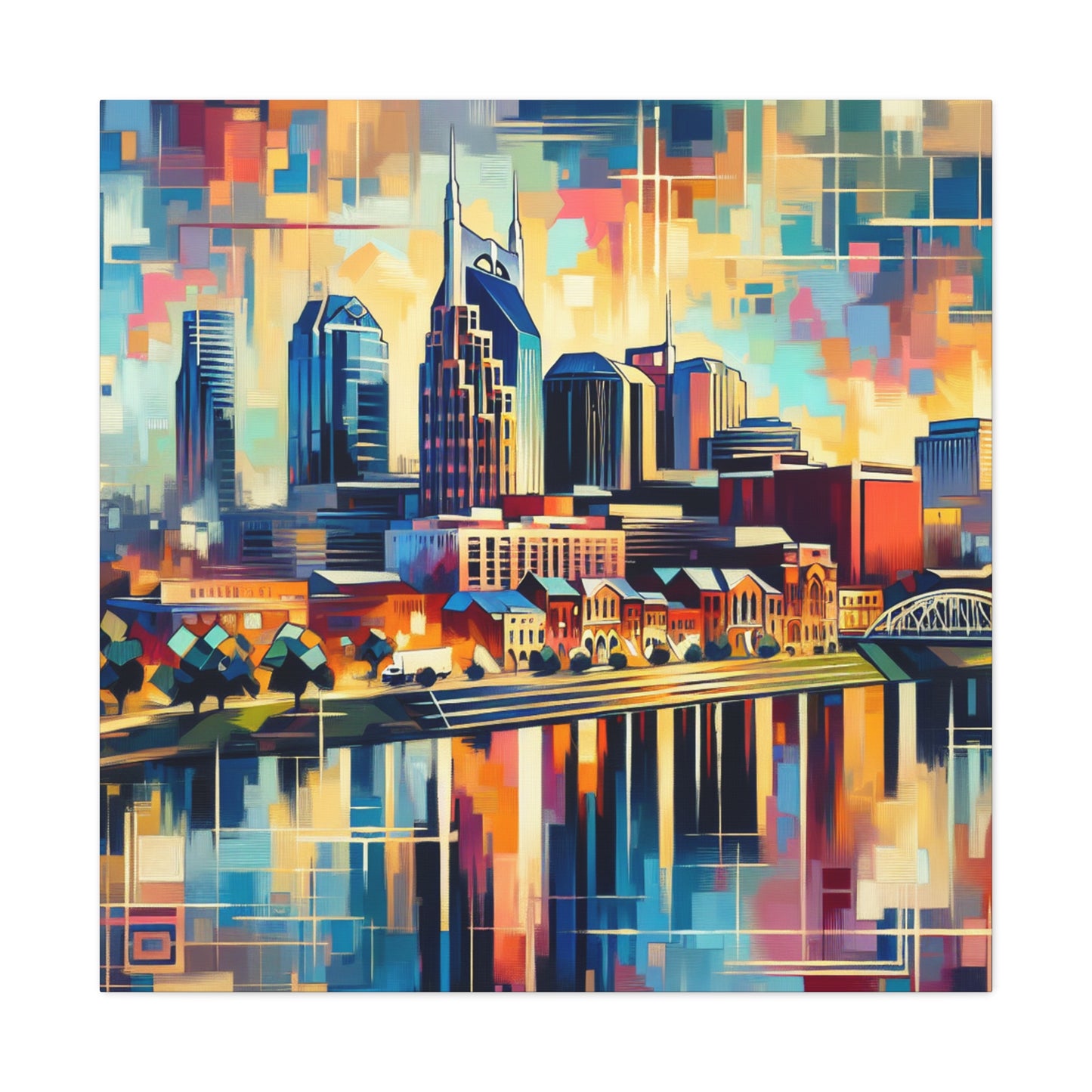 Vibrant Nashville Melodies - Canvas