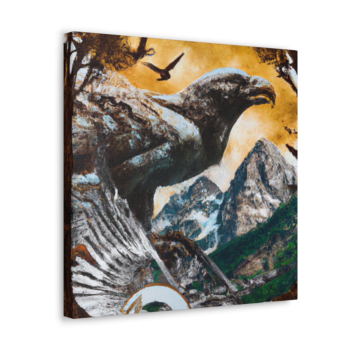 Golden Eagle Dreaming. - Canvas