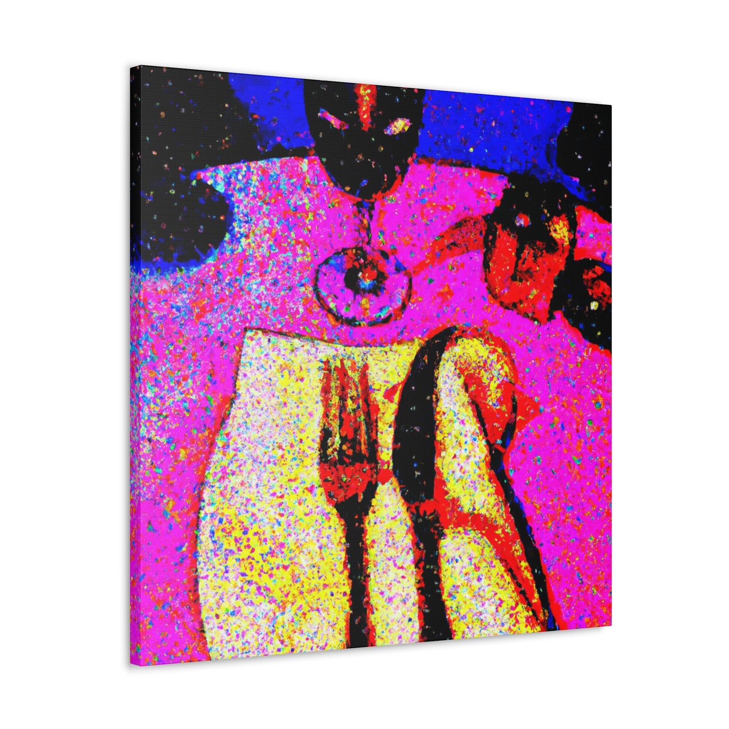 "Table of Delights Pointillism" - Canvas