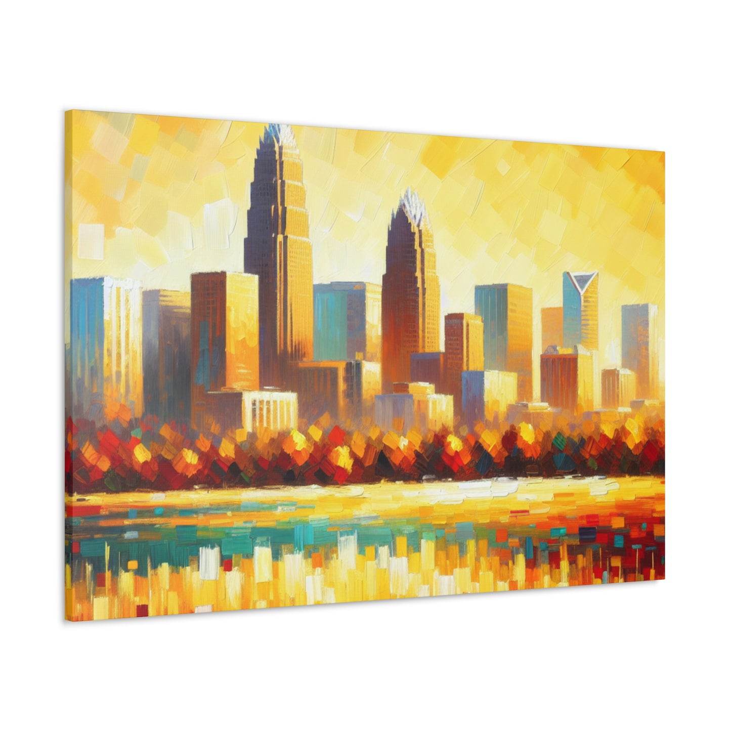 "Vibrant Carolina Hearth" - Canvas