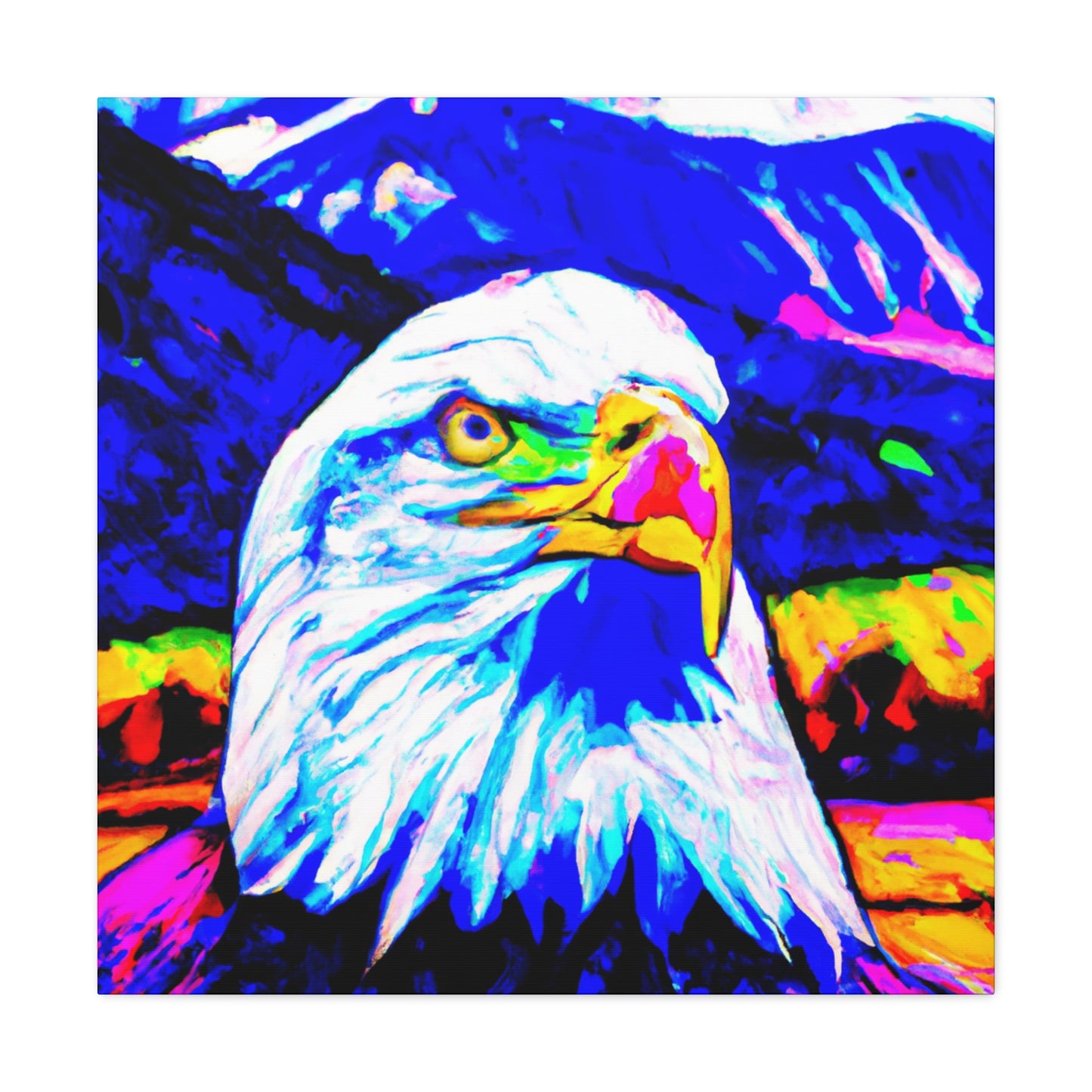 "Majestic Flying Eagle" - Canvas