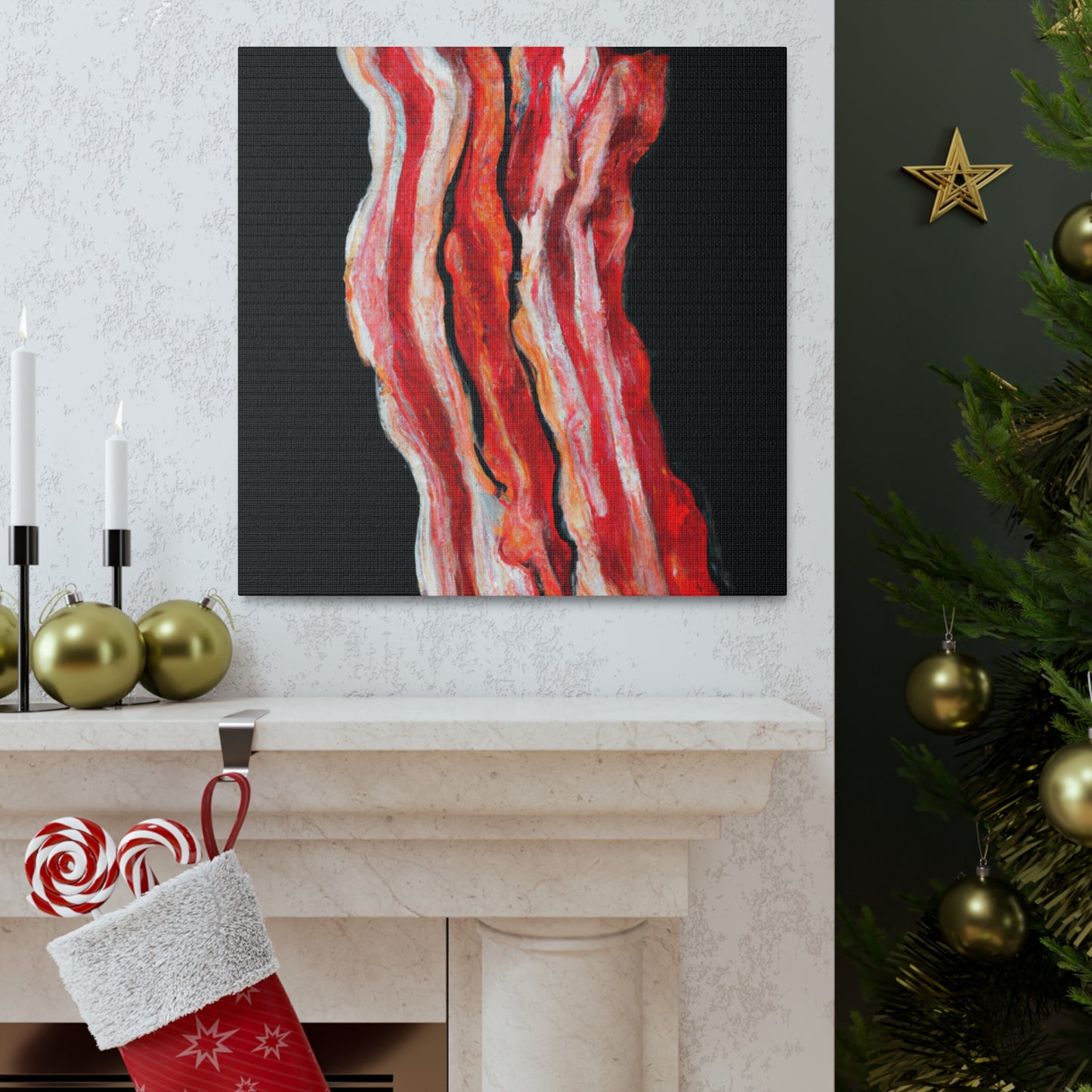 Bacon Minimalism Piece - Canvas