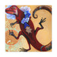 Frilled Lizard Reflection - Canvas