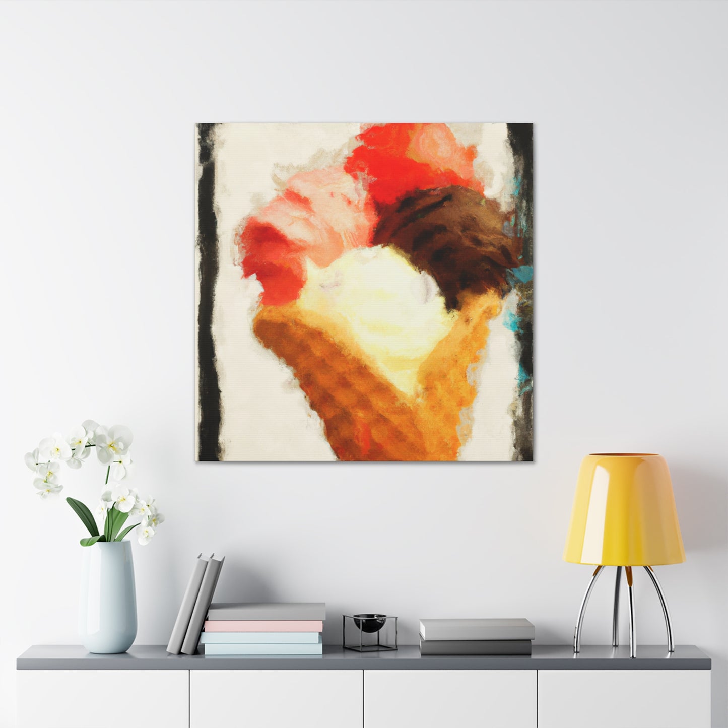 "Scoops of Summer Joy" - Canvas