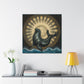 "Seal at Sunrise - Deco" - Canvas