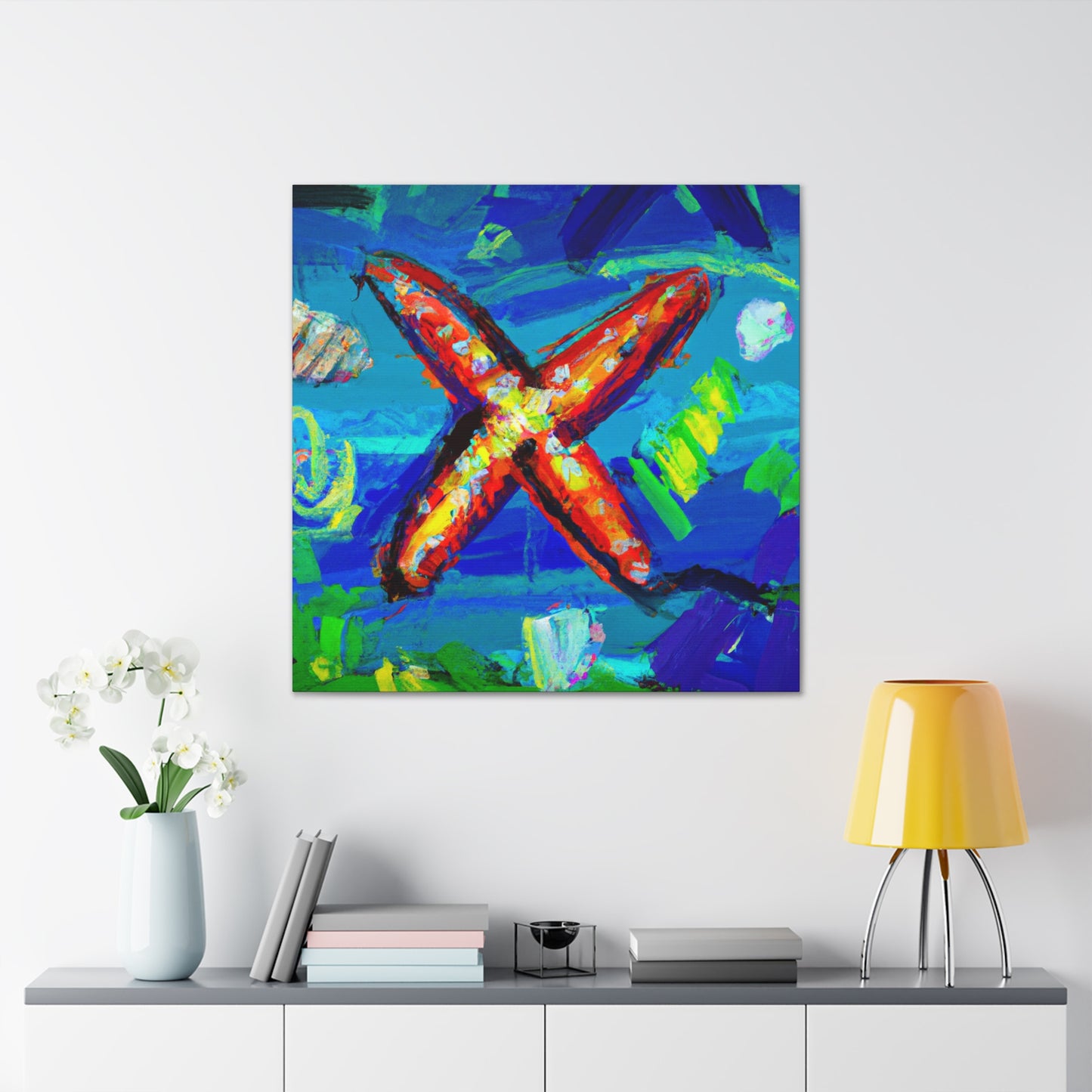 "Starfish in Expressionism" - Canvas